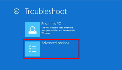 advanced options