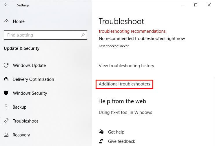 troubleshoot
